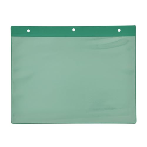 Kennzeichnungstaschen selbstklebend, A4 quer, grün,Öffnung: Längsseite, 25 Stück von Krog