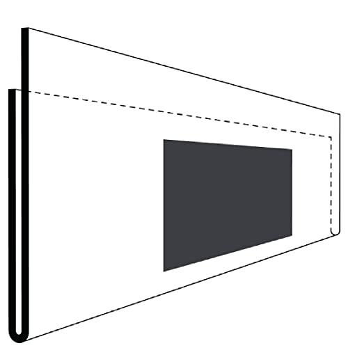 Krog Etikettenhalter magnetisch mit verkürzter Rückseite, 210 x 50 mm, 50 Stück Klar von Krog