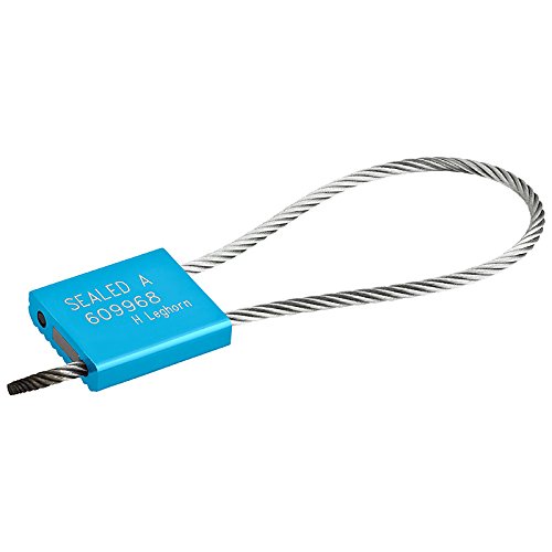 Kronsguard Kabelplombe Cable Lock Ø 3.5 aus Stahl und Aluminium, 50 Stück, blau Kronsguard Kabelplombe Cable Lock Ø 3.5 aus Stahl und Aluminium, 50 Stück, blau von Kronsguard
