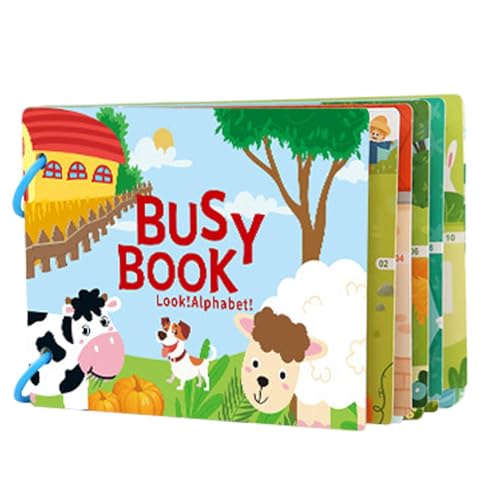 Krujecnt -Aufkleberbücher, Aufkleberbücher für - Bildungsnummernerkennung Aufkleber Bücher | Lernen von Bildungsspielzeug für Kinder Kinder Mädchen von Krujecnt