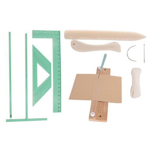 Krujecnt Buchbinder-Set – Handgefertigtes Buchbindungswerkzeug – Handbuchbinder-Nähzubehör für Alben, Papierbasteln, Scrapbooking, Kinder, Lehrer, Planer, Studenten von Krujecnt