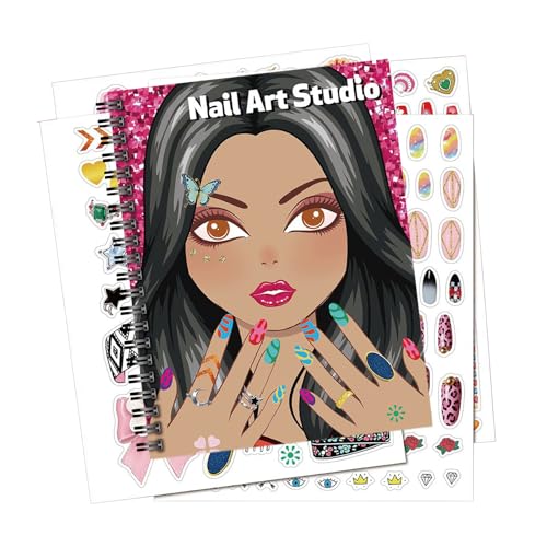 Krujecnt Kinder Sticker Aktivitätsbuch | Mode Malbuch,Fingernail Design Kreativset für Hausschule Kindergarten Reisezimmer Teenager Krujecnt Kinder Sticker Aktivitätsbuch | Mode Malbuch,Fingernail Design Kreativset für Hausschule Kindergarten Reisezimmer Teenager von Krujecnt