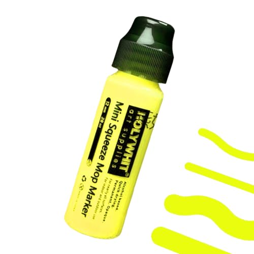 Krujecnt Mopp-Graffiti-Marker, Graffiti-Farbstifte | 12 mm/20 ml Acryl-Farbmarker mit Keilspitze - Nachfüllbarer, schnell trocknender fluoreszierender Signaturstift, Graffiti-Zubehör für Metall, Glas Krujecnt Mopp-Graffiti-Marker, Graffiti-Farbstifte | 12 mm/20 ml Acryl-Farbmarker mit Keilspitze - Nachfüllbarer, schnell trocknender fluoreszierender Signaturstift, Graffiti-Zubehör für Metall, Glas von Krujecnt