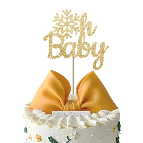 Kryzalite 24 Stück Schneeflocken-Oh-Baby-Cupcake-Topper, doppelseitig glitzernde Schneeflocken-Oh-Baby-Cupcake-Picks für Winterthema, Babyparty, Kindergeburtstag Kryzalite 24 Stück Schneeflocken-Oh-Baby-Cupcake-Topper, doppelseitig glitzernde Schneeflocken-Oh-Baby-Cupcake-Picks für Winterthema, Babyparty, Kindergeburtstag von Kryzalite