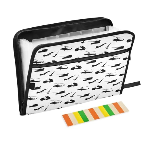 Fächermappe, Kriegstransport, Armee, Reißverschluss, Akkordeon-Dokumenten-Organizer, 13 Taschen, Briefgröße, mit Klebeetiketten, Flugzeug Fächermappe, Kriegstransport, Armee, Reißverschluss, Akkordeon-Dokumenten-Organizer, 13 Taschen, Briefgröße, mit Klebeetiketten, Flugzeug von Ksajwzf