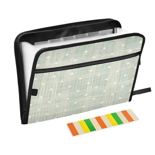 Fächermappe, Mintgrün, gepunktet, Reißverschluss, Akkordeon-Dokumenten-Organizer, 13 Taschen, Briefgröße mit Klebeetiketten, niedliches Pastellfarben Fächermappe, Mintgrün, gepunktet, Reißverschluss, Akkordeon-Dokumenten-Organizer, 13 Taschen, Briefgröße mit Klebeetiketten, niedliches Pastellfarben von Ksajwzf