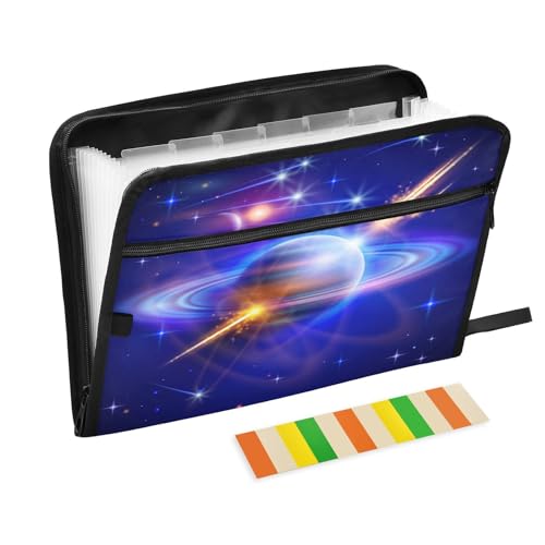 Fächermappe, Weltraum, Sterne, Planeten, Reißverschluss, Akkordeon, Dokumenten-Organizer, 13 Taschen, Briefgröße, mit Klebeetiketten, Universum, Weltraum, Galaxie Fächermappe, Weltraum, Sterne, Planeten, Reißverschluss, Akkordeon, Dokumenten-Organizer, 13 Taschen, Briefgröße, mit Klebeetiketten, Universum, Weltraum, Galaxie von Ksajwzf