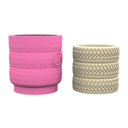 Handcraft Tire Förmige Vase Mit Stabilem Silikonformhandwerk Zubehör Für Harz Und Lehmhause Dekoration von Ksikdeg