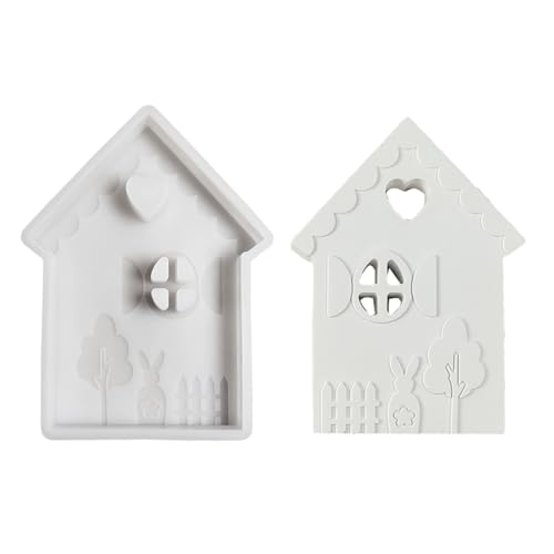 Handgefertigte Hausform Charme Schlüsselbundformen Stilvolle Robuste Silikon Set Accessoire Für Handwerksliebhaber Täglich Gebrauch von Ksikdeg