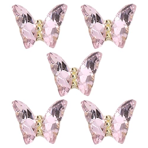 Ksikdeg 1 Beutel Schmetterling Strasssteine 3D-Charms modisches Bastelzubehör Verzierung von Ksikdeg