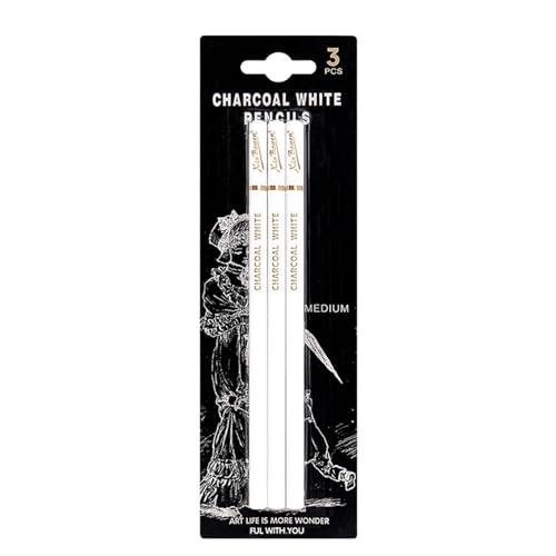 Ksikdeg 2/3/4 Stück weiße Kohlestifte Zeichenstifte Highlight-Bleistift Skizzierstift zum Zeichnen Skizzieren Ksikdeg 2/3/4 Stück weiße Kohlestifte Zeichenstifte Highlight-Bleistift Skizzierstift zum Zeichnen Skizzieren von Ksikdeg