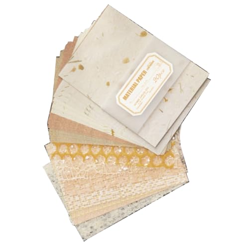 Ksikdeg 20 Blatt Scrapbooking Papier Ästhetisches Dekorpapier für Scrapbooking Journal Fotoalbum von Ksikdeg
