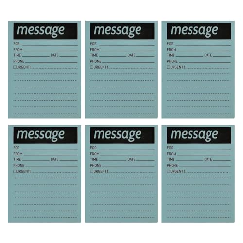 Ksikdeg 300 Blatt Haftnotizen Nachrichtenblock für Telefonanrufe, Notizen und Memos, selbstklebendes Notizpapier, 50 Blatt/Block von Ksikdeg