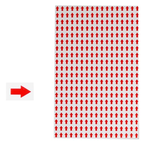 Ksikdeg 60 Blatt/Packung Pfeil-Aufkleber, kleine Pfeile, Aufkleber, Etiketten, selbstklebend, Farbkodierung, Schild, Pfeile von Ksikdeg