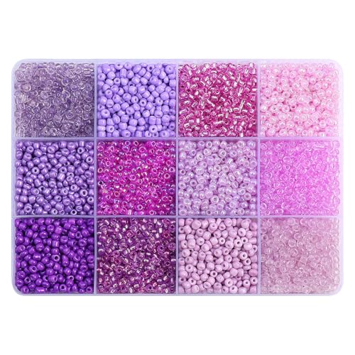 Ksikdeg Acryl-Perlen-Set, 12 Fächer, lose Perlen, tragbar, Schmuck, Bastelperlen, Acryl-Textur, Schmuck Ksikdeg Acryl-Perlen-Set, 12 Fächer, lose Perlen, tragbar, Schmuck, Bastelperlen, Acryl-Textur, Schmuck von Ksikdeg