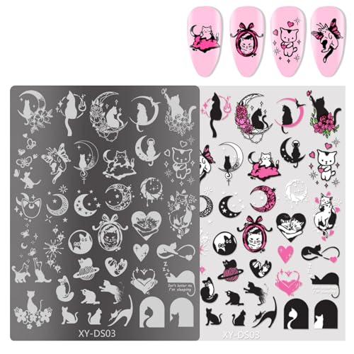Ksikdeg French Nails Kunst-Stempelplatte, Blumen-Nägel, Stempel, Schablone, Schmetterling, Linien, Maniküre, Schablone, Werkzeug, Nägel, Kunst Ksikdeg French Nails Kunst-Stempelplatte, Blumen-Nägel, Stempel, Schablone, Schmetterling, Linien, Maniküre, Schablone, Werkzeug, Nägel, Kunst von Ksikdeg