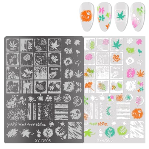 Ksikdeg French Nails Kunst-Stempelplatte, Blumen-Nägel, Stempel, Schablone, Schmetterling, Linien, Maniküre, Schablone, Werkzeug, Nägel, Kunst Ksikdeg French Nails Kunst-Stempelplatte, Blumen-Nägel, Stempel, Schablone, Schmetterling, Linien, Maniküre, Schablone, Werkzeug, Nägel, Kunst von Ksikdeg