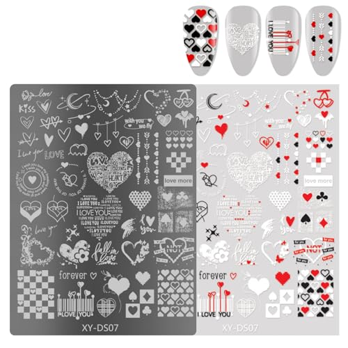 Ksikdeg French Nails Kunst-Stempelplatte, Blumen-Nägel, Stempel, Schablone, Schmetterling, Linien, Maniküre, Schablone, Werkzeug, Nägel, Kunst Ksikdeg French Nails Kunst-Stempelplatte, Blumen-Nägel, Stempel, Schablone, Schmetterling, Linien, Maniküre, Schablone, Werkzeug, Nägel, Kunst von Ksikdeg
