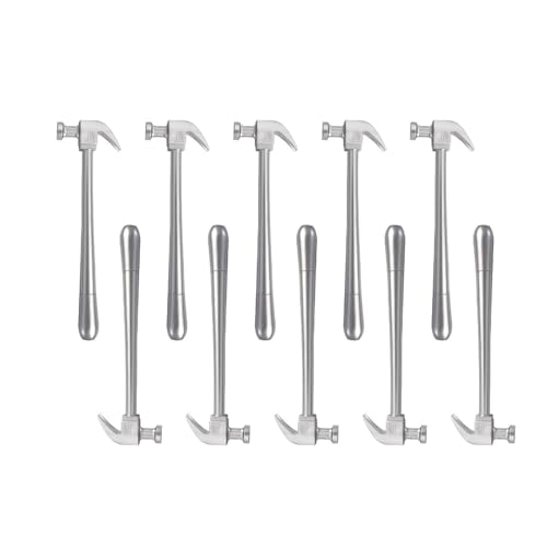 Ksikdeg Gelschreiber in Hammerform, 0,5 mm, kreativer Hardware-Formstift, glattes Schreiben, Schraubenschlüssel-Kugelschreiber, 10 Stück von Ksikdeg
