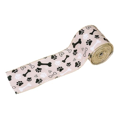 Ksikdeg Hundepfotenband, Baumschmuck, Band für Kranz, Schleife, für den Urlaub, zum Verpacken von Bäumen Ksikdeg Hundepfotenband, Baumschmuck, Band für Kranz, Schleife, für den Urlaub, zum Verpacken von Bäumen von Ksikdeg