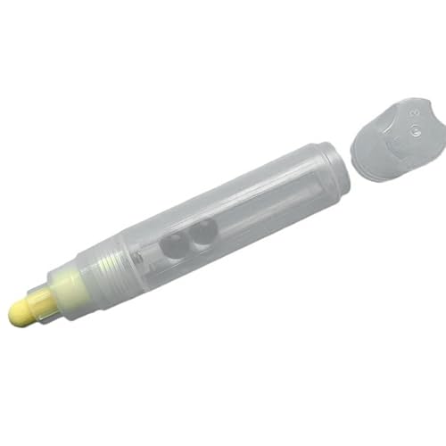 Ksikdeg Leere Stifte, 10 mm, flacher oder runder Kopf, nachfüllbar, Acryl, leerer Marker, leerer Farbstift für Künstler, Studenten, Zeichnen Ksikdeg Leere Stifte, 10 mm, flacher oder runder Kopf, nachfüllbar, Acryl, leerer Marker, leerer Farbstift für Künstler, Studenten, Zeichnen von Ksikdeg