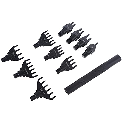 Ksikdeg Lochstanzer-Set, austauschbar, für Kopf-Werkzeug, Zackenschnürung, Nähen, Leder, Handwerk, Werkzeuge, 10-teilig Ksikdeg Lochstanzer-Set, austauschbar, für Kopf-Werkzeug, Zackenschnürung, Nähen, Leder, Handwerk, Werkzeuge, 10-teilig von Ksikdeg