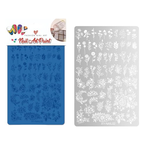 Ksikdeg Nagel-Stempelplatten, Schmetterlings-Nägel, Schablone, Blumen-Nägel, Schablone, Stempel, Dekoration, Nägel, Kunstwerkzeug für Nägel Ksikdeg Nagel-Stempelplatten, Schmetterlings-Nägel, Schablone, Blumen-Nägel, Schablone, Stempel, Dekoration, Nägel, Kunstwerkzeug für Nägel von Ksikdeg