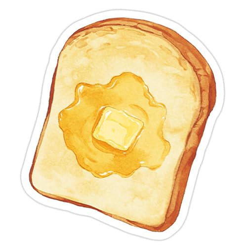 Ksikdeg Notizpapier mit Kaffee- und Brot-Motiv, 30 Blatt/Block, Haftnotizen, Taschennotizen, kleiner Schreibblock von Ksikdeg