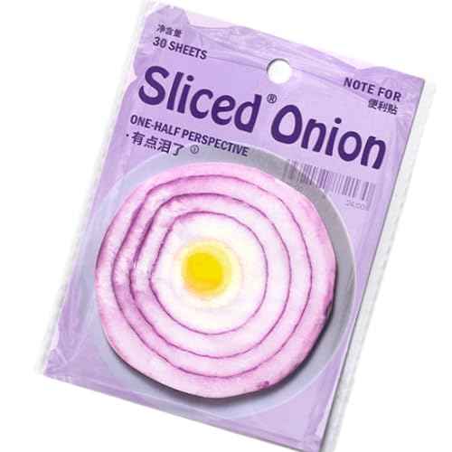 Ksikdeg Notizpapier mit Obst- und Gemüsemotiven, 30 Blatt/Block, Haftnotizen, Taschennotizen, kleiner Schreibblock von Ksikdeg