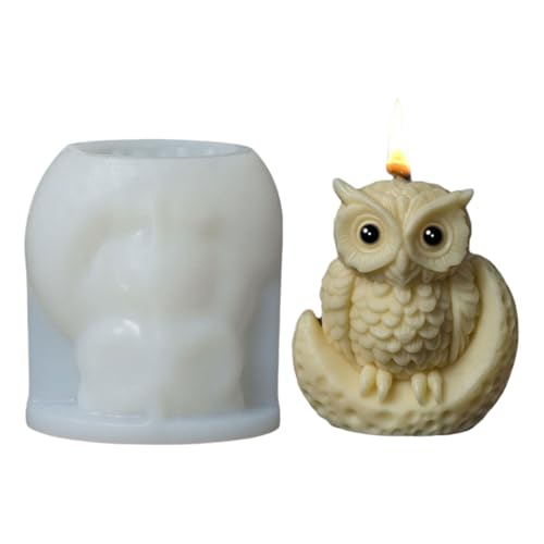 Ksikdeg Silikon-Kerzenformen in 3D-Eulenform für Epoxidharz, Duftkerze, Heimdekoration, Tierstatue, Silikonkerze Ksikdeg Silikon-Kerzenformen in 3D-Eulenform für Epoxidharz, Duftkerze, Heimdekoration, Tierstatue, Silikonkerze von Ksikdeg