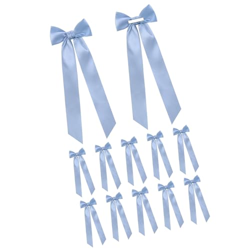 Satinschleifen im Ballettstil, elegante Party-Dekoration, Geschenkverpackungszubehör für Veranstaltungen, Bastelprojekte, Satin-Dekorationen für Partys, 12 Stück Satinschleifen im Ballettstil, elegante Party-Dekoration, Geschenkverpackungszubehör für Veranstaltungen, Bastelprojekte, Satin-Dekorationen für Partys, 12 Stück von Ksikdeg