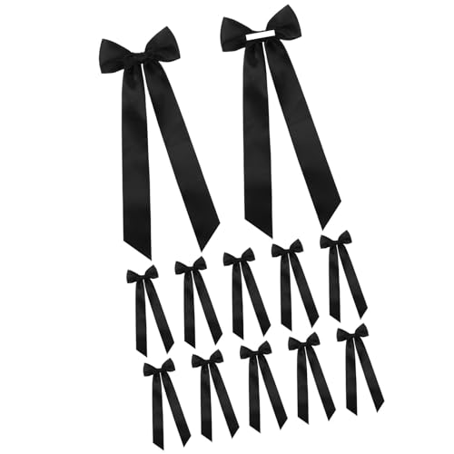 Satinschleifen im Ballettstil, elegante Party-Dekoration, Geschenkverpackungszubehör für Veranstaltungen, Bastelprojekte, Satin-Dekorationen für Partys, 12 Stück Satinschleifen im Ballettstil, elegante Party-Dekoration, Geschenkverpackungszubehör für Veranstaltungen, Bastelprojekte, Satin-Dekorationen für Partys, 12 Stück von Ksikdeg