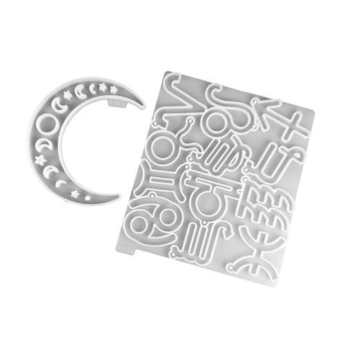 Set Von 2 Einfache Freigabe Von Silikonschimmelkonstellationen Form Ornament Kreation Formen Zum Herstellen Von Zement Dekorativen Anhänger von Ksikdeg