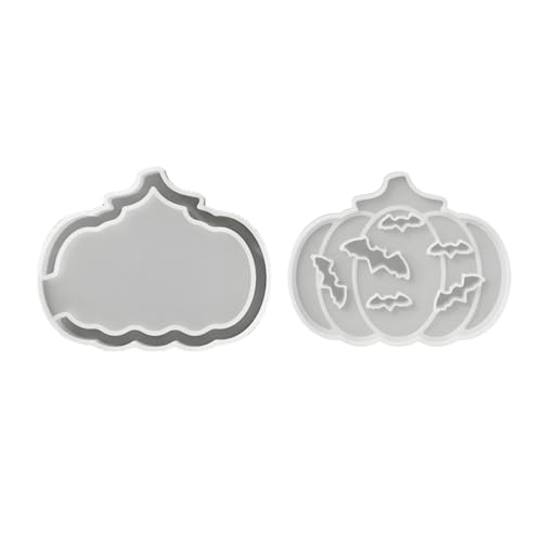 Silikonform-Set mit ausgehöhltem Kürbis für detailliertes LED-Leuchten für Halloween-Dekoration und Familienaktivitäten, Halloween-Kürbis-Silikonform von Ksikdeg