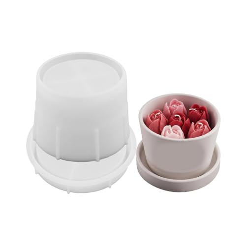 Succulents Pflanzer Schimmel Handgefertigt 3D Kerzenbecher Silikonschmuck Aufbewahrungsbox Schimmelpilze Schimmelpilze Home Decoration Tool von Ksikdeg