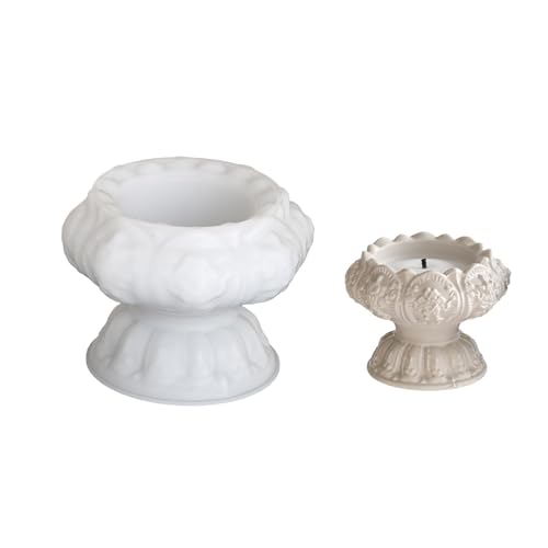 Teelichthalter Silikonform Blumenform Basteln Zubehör Kerzenhalter Schimmel von Ksikdeg