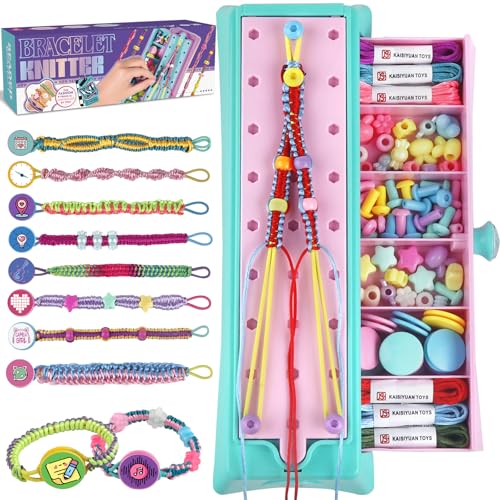 Freundschaftsarmband Selber Machen, Basteln Flechtset DIY Knüpfset für Kinder, Schmuckbastelsets Handwerk Basteln für Mädchen Alter 6-12,Freundschaft Armbänder Kunsthandwerks Bastelsets für Geschenke von Kslavagcnt