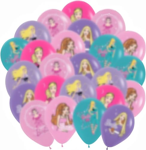 Ksopsdey Pink Ballon, Deko Ballons Party Set für Kinder, Party Dekorationen für Mädchen, Puppe Party Supplies Dekorationen, 24PCS Ballon von Ksopsdey