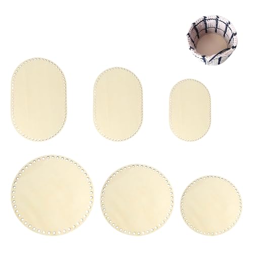 6 Stück Runde Korbböden zum Häkeln aus Naturholz Ø15/20/25cm – Naturholzkorbboden Kreis für Häkelkorb DIY, Holzbasis für Strickkorb Korbflechten, Runde Holzplatten für Handarbeiten und Heimdekoration 6 Stück Runde Korbböden zum Häkeln aus Naturholz Ø15/20/25cm – Naturholzkorbboden Kreis für Häkelkorb DIY, Holzbasis für Strickkorb Korbflechten, Runde Holzplatten für Handarbeiten und Heimdekoration von Ksywydu