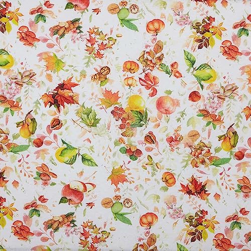 Kt KILOtela - Bedruckter Canvas-Stoff, Dekoration, Polsterung, Kissen, Vorhänge, Bettdecken, Taschen, Tischdecken, 100 cm Länge x 280 cm Breite, Obst, Nüsse - 1 Meter Kt KILOtela - Bedruckter Canvas-Stoff, Dekoration, Polsterung, Kissen, Vorhänge, Bettdecken, Taschen, Tischdecken, 100 cm Länge x 280 cm Breite, Obst, Nüsse - 1 Meter von Kt KILOtela