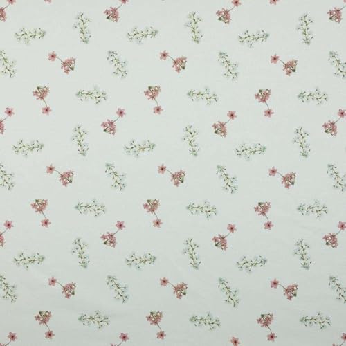 Kt KILOtela - Bedruckter Leinenstoff, Dekoration, Polster, Kissen, Vorhänge, Tagesdecken, Taschen, 100 cm Länge x 280 cm Breite, Asami, Blumen, Rosa, Weiß, 1 Meter Kt KILOtela - Bedruckter Leinenstoff, Dekoration, Polster, Kissen, Vorhänge, Tagesdecken, Taschen, 100 cm Länge x 280 cm Breite, Asami, Blumen, Rosa, Weiß, 1 Meter von Kt KILOtela