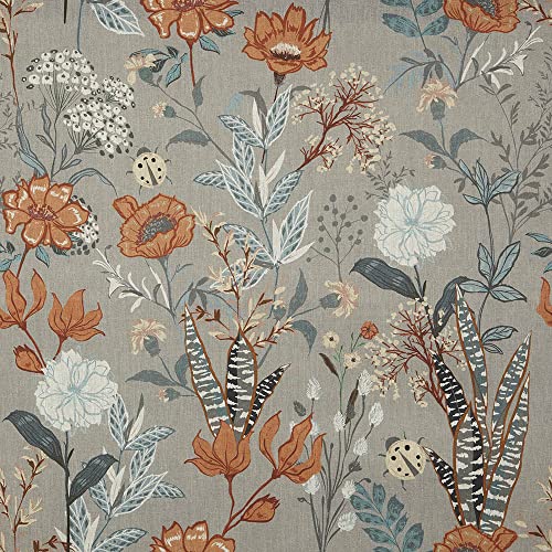 Kt KILOtela - Dekostoff Halbpanama, Digitaldruck, Bio-Baumwolle, Leichte Bezüge, Kissen, Tischdecken, Gardinen, Vorhänge, 100 cm Länge x 280 cm Breite, Botanik Marienkäfer, Orange, Grün - 1 Meter Kt KILOtela - Dekostoff Halbpanama, Digitaldruck, Bio-Baumwolle, Leichte Bezüge, Kissen, Tischdecken, Gardinen, Vorhänge, 100 cm Länge x 280 cm Breite, Botanik Marienkäfer, Orange, Grün - 1 Meter von Kt KILOtela