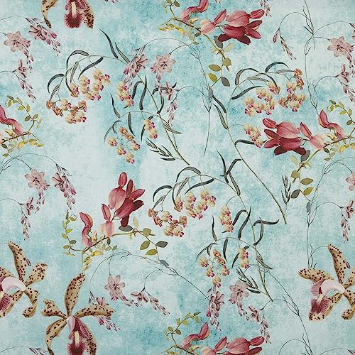Kt KILOtela - Digitaler bedruckter Canvas-Stoff, halber Panama-Stoff, Bio-Baumwolle, Dekoration, Tapisserie, Kissen, Tischdecken, 100 cm lang x 140 cm breit, Blumen, Kim, Blau, Rosa, 1 Meter Kt KILOtela - Digitaler bedruckter Canvas-Stoff, halber Panama-Stoff, Bio-Baumwolle, Dekoration, Tapisserie, Kissen, Tischdecken, 100 cm lang x 140 cm breit, Blumen, Kim, Blau, Rosa, 1 Meter von Kt KILOtela