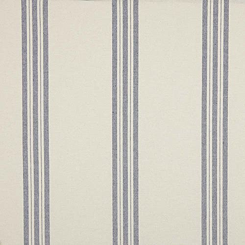 Kt KILOtela - Garngefärbter Canvas-Stoff, Dekostoff Halbpanama, Leichte Bezüge, Kissen, Tischdecken, Gardinen, Vorhänge, 100 cm Länge x 280 cm Breite, Französische Streifen, Blau - 1 Meter Kt KILOtela - Garngefärbter Canvas-Stoff, Dekostoff Halbpanama, Leichte Bezüge, Kissen, Tischdecken, Gardinen, Vorhänge, 100 cm Länge x 280 cm Breite, Französische Streifen, Blau - 1 Meter von Kt KILOtela