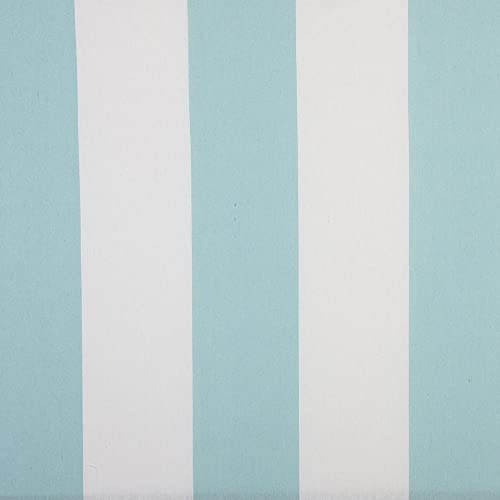 Kt KILOtela - Leinwandstoff gefärbtes Garn, Dekoration, Tafel, Kissen, Vorhänge, Tagesdecken, Tischdecken, 100 cm lang x 280 cm breit, Streifen 10,5 cm, mintgrün - 1 Meter von Kt KILOtela
