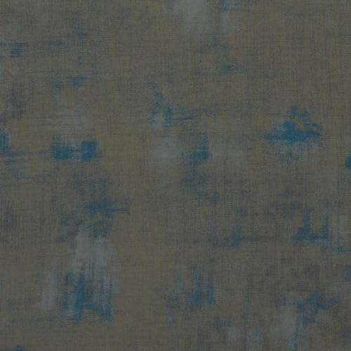 Kt KILOtela - Patchworkstoff, kreatives Nähen, Basteln, 100 % Baumwolle, hergestellt in Japan, 100 x 110 cm breit, Grau mit blauen Nuancen, 1 Meter von Kt KILOtela