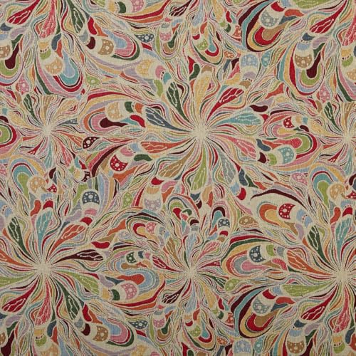 Kt KILOtela - Polsterstoff, Jacquard Gobelin, Stuhlbezug, Kissen, Kopfteil, Sofa, Taschen, verschleißfest, Breite 280 cm, Länge zur Auswahl 50 in 50 cm, abstrakt, mehrfarbig Kt KILOtela - Polsterstoff, Jacquard Gobelin, Stuhlbezug, Kissen, Kopfteil, Sofa, Taschen, verschleißfest, Breite 280 cm, Länge zur Auswahl 50 in 50 cm, abstrakt, mehrfarbig von Kt KILOtela