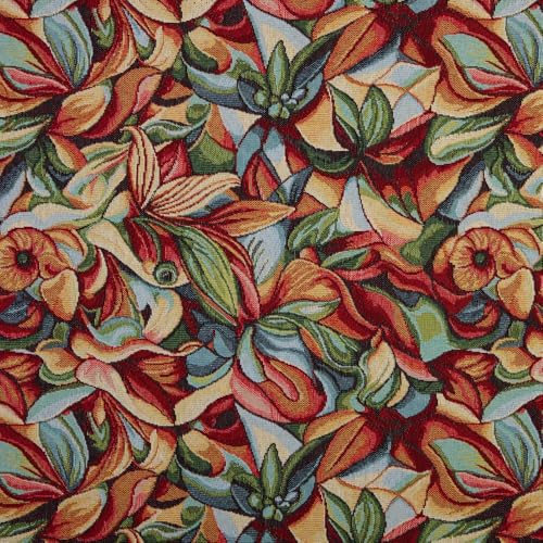 Kt KILOtela - Polsterstoff, Jacquard Gobelin, Stuhlbezug, Kissen, Kopfteil, Sofa, Taschen, verschleißfest, Nähen, 100 cm Länge x 280 cm Breite, Blumenmuster, mehrfarbig, 1 Meter Kt KILOtela - Polsterstoff, Jacquard Gobelin, Stuhlbezug, Kissen, Kopfteil, Sofa, Taschen, verschleißfest, Nähen, 100 cm Länge x 280 cm Breite, Blumenmuster, mehrfarbig, 1 Meter von Kt KILOtela