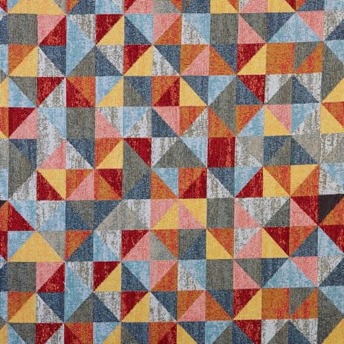 Kt KILOtela - Polsterstoff, Jacquard Gobelin, Stuhlbezug, Kissen, Sofa, Taschen, verschleißfest, 100 cm lang x 280 cm breit, geometrisch, kariert, mehrfarbig - 1 Meter Kt KILOtela - Polsterstoff, Jacquard Gobelin, Stuhlbezug, Kissen, Sofa, Taschen, verschleißfest, 100 cm lang x 280 cm breit, geometrisch, kariert, mehrfarbig - 1 Meter von Kt KILOtela