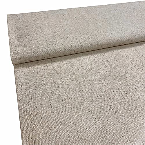 Kt KILOtela - Stoff Meterware aus geharztem Leinen, fleckenabweisend, Breite 140 cm, Länge wählbar von 50 auf 50 cm, Farbe Leinen, Beige von Kt KILOtela